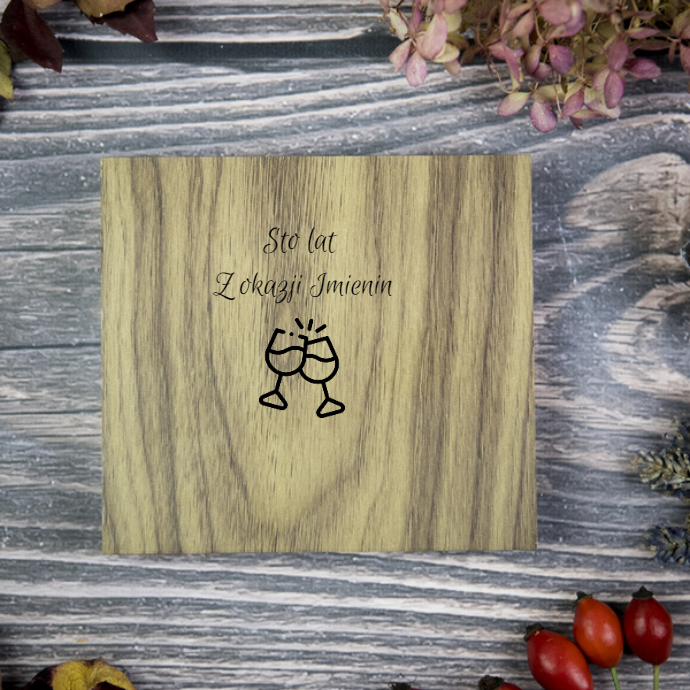 CARD WOOD pendrive z drewnianym pudełkiem