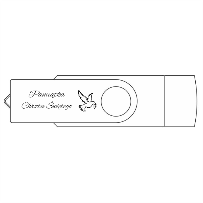 Pendrive TWISTER USB-C + pudełko TRANSPARENT MAGNET